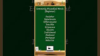 Commonly Misspelled Words 123 comprehension learningwords sentencestructure [upl. by Samantha]