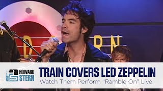 Train Covers “Ramble On” Live on the Stern Show 2001 [upl. by Guidotti565]