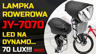 Mocna lampka rowerowa na dynamo 2K JY7070  Opinia [upl. by Odlauso]