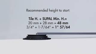 Recommended height to start Profilitec Uptec Pedestal System [upl. by Jamnes]