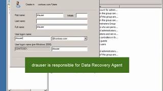 Configure EFS  Encrypted File System Windows Server 2008 R2 [upl. by Nolyarg367]