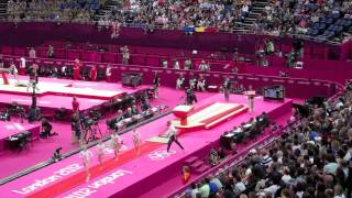 Olympic gold Sandra Izbasa silver Catalina Ponor amp bronze Romania gymnastics london2012 [upl. by Maisie261]