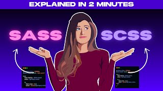 Explained in 2 minutes SASS vs SCSS [upl. by Akihsar771]