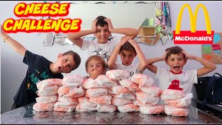 CHEESE CHALLENGE  QUI MANGERA LE PLUS DE CHEESE MCDO [upl. by Adnawot894]