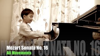 Mozart Sonata K545 All Mvts Evan Le 65 years old [upl. by Meikah]