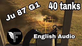 Ju87 G1  40 tanks  gameplaytutorial War Thunder [upl. by Orms]