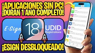 TUTORIAL ESIGN CON CERTIFICADO ANUAL ✅ INSTALAR APLICACIONES IPA EN TODO IPHONE UDID Registrations [upl. by Nelrac]