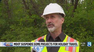 MDOT suspends nearly 2 dozen projects for holiday travel [upl. by Arolf]