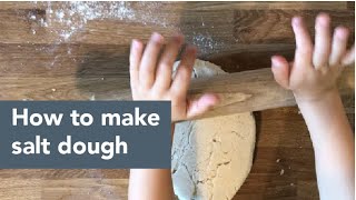 How to make salt dough in 4 easy steps [upl. by Boorman577]