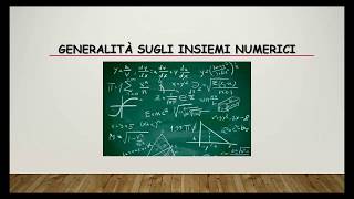 MATEMATICA INSIEMI NUMERICI FONDAMENTALI N Z Q R C [upl. by Susej]