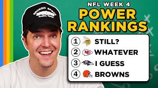 Our Week 4 POWER RANKINGS [upl. by Barrington]