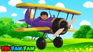 Avion cu motor iama si pe mine in zbor 🛩️  cantece educative pentru copii  TRI FAN FAN [upl. by Oer257]