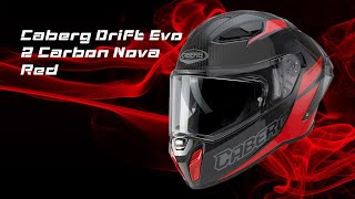 Caberg Drift Evo 2 Carbon Nova Helmet Red [upl. by Anazus914]