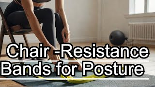 Resistance Band Chair Exercises for Beginners amp Seniors Better Posture amp Back Strength [upl. by Hosbein]