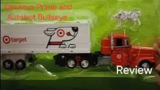 Target Optimus Prime and Bullseye Unboxing and Review [upl. by Oremar545]