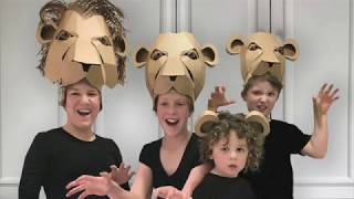 How to make a Pride of Cardboard Lion Costumes [upl. by Howlan]