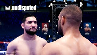 Undisputed  Amir Khan Vs Kell Brook I Full Fight I Undisputed Difficulty PS5 [upl. by Ettenahc]