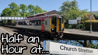 Half an Hour at 422  Church Stretton Railway Station 20052023 Class 150 153 Transport for Wales [upl. by Reube675]