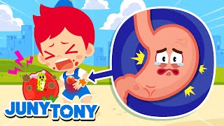 Bubbly Tummy Song  What Is Happening to My Stomach  More Kids Songs  JunyTony [upl. by Keeton357]