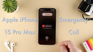 How to Make an Emergency Call on the Apple iPhone 15  Apple iPhone 15 Pro Max [upl. by Lawton]