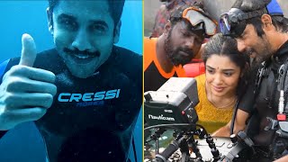 Custody Movie Underwater Sequence Making Video  Naga Chaitanya  Krithi Shetty  Manastars [upl. by Samau104]