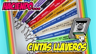 COMO HACER CINTAS LLAVEROS  PARTE 1 [upl. by Wiseman]