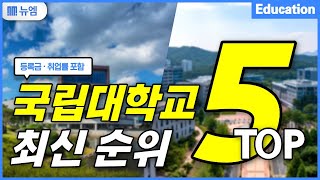 세계 속 국립대학 최신순위 TOP5 취업률·등록금 [upl. by Amleht832]