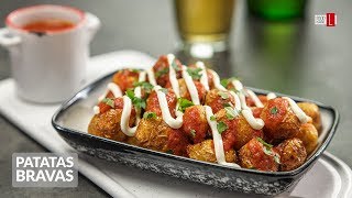 Patatas Bravas  Spanish Fried Potatoes  Food Channel L Recipes [upl. by Nylra]