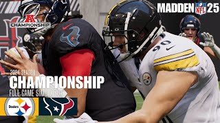 Pittsburgh Steelers vs Houston Texans  Madden NFL 25 Simulation madden25 [upl. by Narih978]