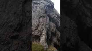 Gordale Scar 100m limestone ravine and waterfall Malham North Yorkshire [upl. by Boles242]