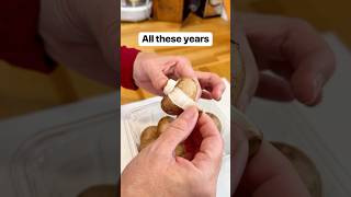 Peel mushrooms to get the gunk off mushrooms veggies kitchen cookingtips sink [upl. by Airamahs]