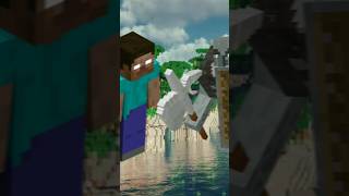 HEROBRINE VS ALL MOBS ENTITY WAR shortsMinecraftMinecraftshorts [upl. by Nnanerak718]