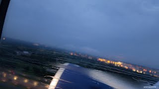 Rainy Take Off  Delta Airbus A350900 [upl. by Rosita]