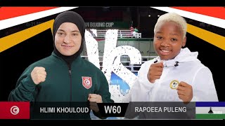 Shocking TKO Khouloud Hlimi vs Puleng Quarterfinal Fight [upl. by Melessa]