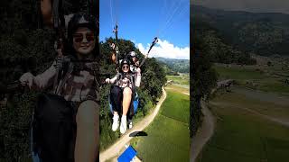 PARAGLIDING in Pokhara Nepal [upl. by Jempty592]