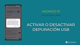 Activar o Desactivar la Depuración USB Android 13 [upl. by Olegnaed]