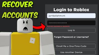 How To Recover Roblox Accounts Without Email Or Phone Number 2024  Get Your Roblox Account Back [upl. by Arakahs]