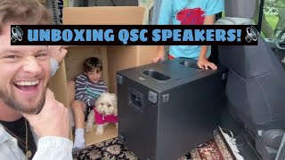 Unboxing new QSC Speakers K102 KS112 I Tim Rose [upl. by Esau]