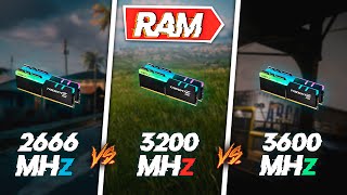 Ram 2666MHz vs 3200MHz vs 3600MHz  Test in 5 GAMES [upl. by Aihsoem]