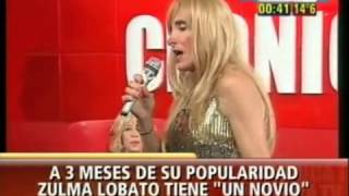 Zulma Lobato cantando en cronica tv [upl. by Henricks179]