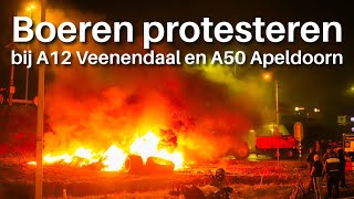 Boerenprotesten in Veenendaal en Apeldoorn [upl. by Tiras]