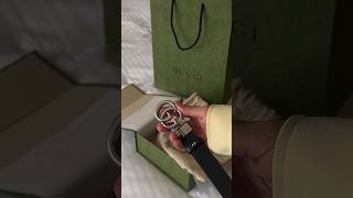 Gucci Reversible Belt Unboxing [upl. by Ailaroc]