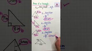 How to find the area and the missing angle of a triangle 📐  mathninja mathway numberfun maths [upl. by Yand988]