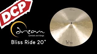 Dream Bliss Ride Cymbal 20quot 1996 grams BRI20 [upl. by Nagrom]