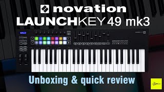 Novation Launchkey 49 mk3  Midi Keyboard  Unboxing amp Quick Review  in Sinhala  SD Audio Lab [upl. by Yttel994]