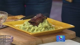 Receta de Pappardele en salsa de Ocopa  Despierta América [upl. by Nuawtna152]