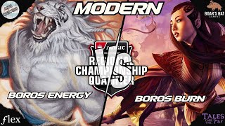 Boros Energy VS Boros Burn MTG Modern [upl. by Erodavlas]