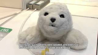 Cute Baby Seal Robot  PARO Theraputic Robot DigInfo [upl. by Renner]