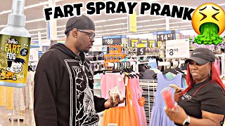 FART SPRAY PRANK in CANDLES at WALMART PT2 [upl. by Lihp]