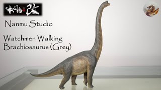 172 Nanmu Walking Brachiosaurus Watchmen Grey Review [upl. by Mastat]